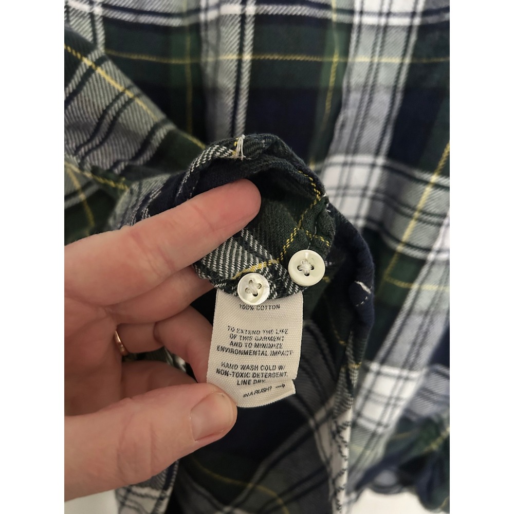 Alex Mill Women XL Plaid Flannel Shirt Button Down‎ Long Sleeve Casual Top - Picture 3 of 5